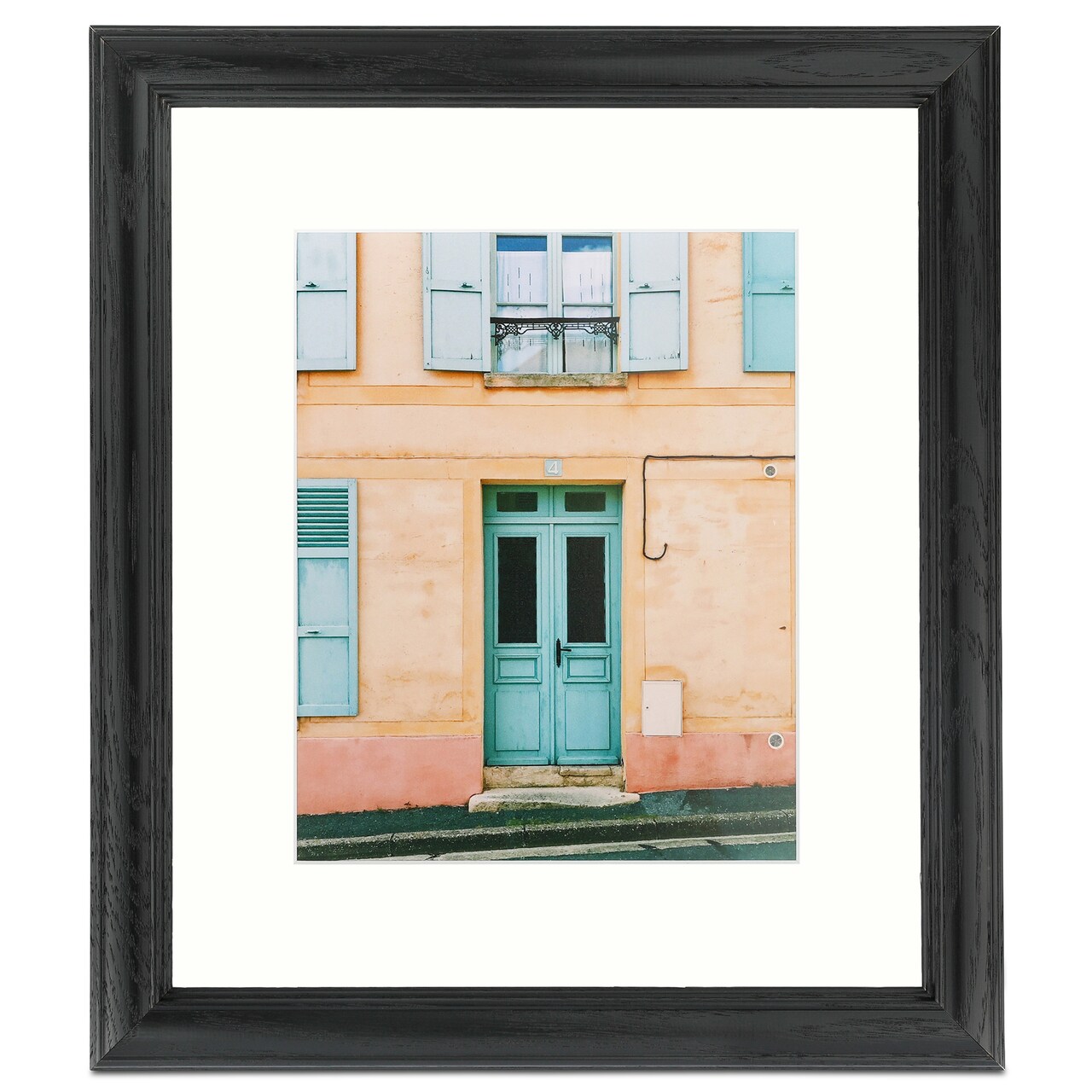 ArtToFrames 24x32" Matted Picture Frame with 20x28" Single Mat Photo Opening Framed in 1.25" Black and 2" Mat (FWM-4083-24x32)